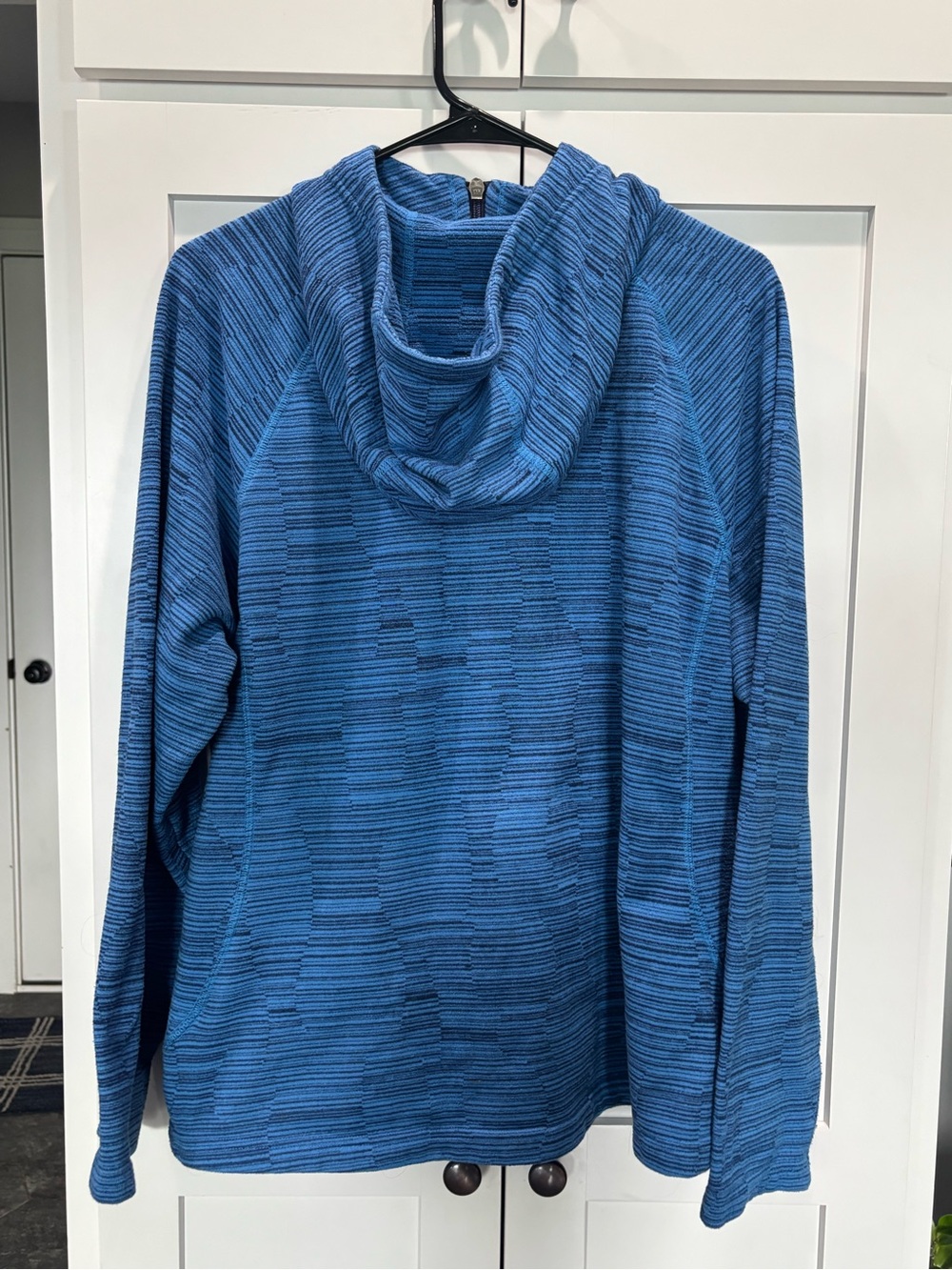 The North Face Striated Blue Hooded Zip Jacket Womens XXL - Picture 2 of 6